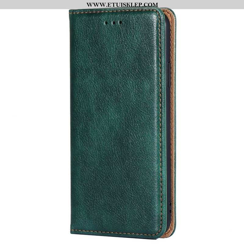 Etui Na Telefon do Honor Magic 5 Lite Etui Folio Przeszycia Ze Sztucznej Skóry